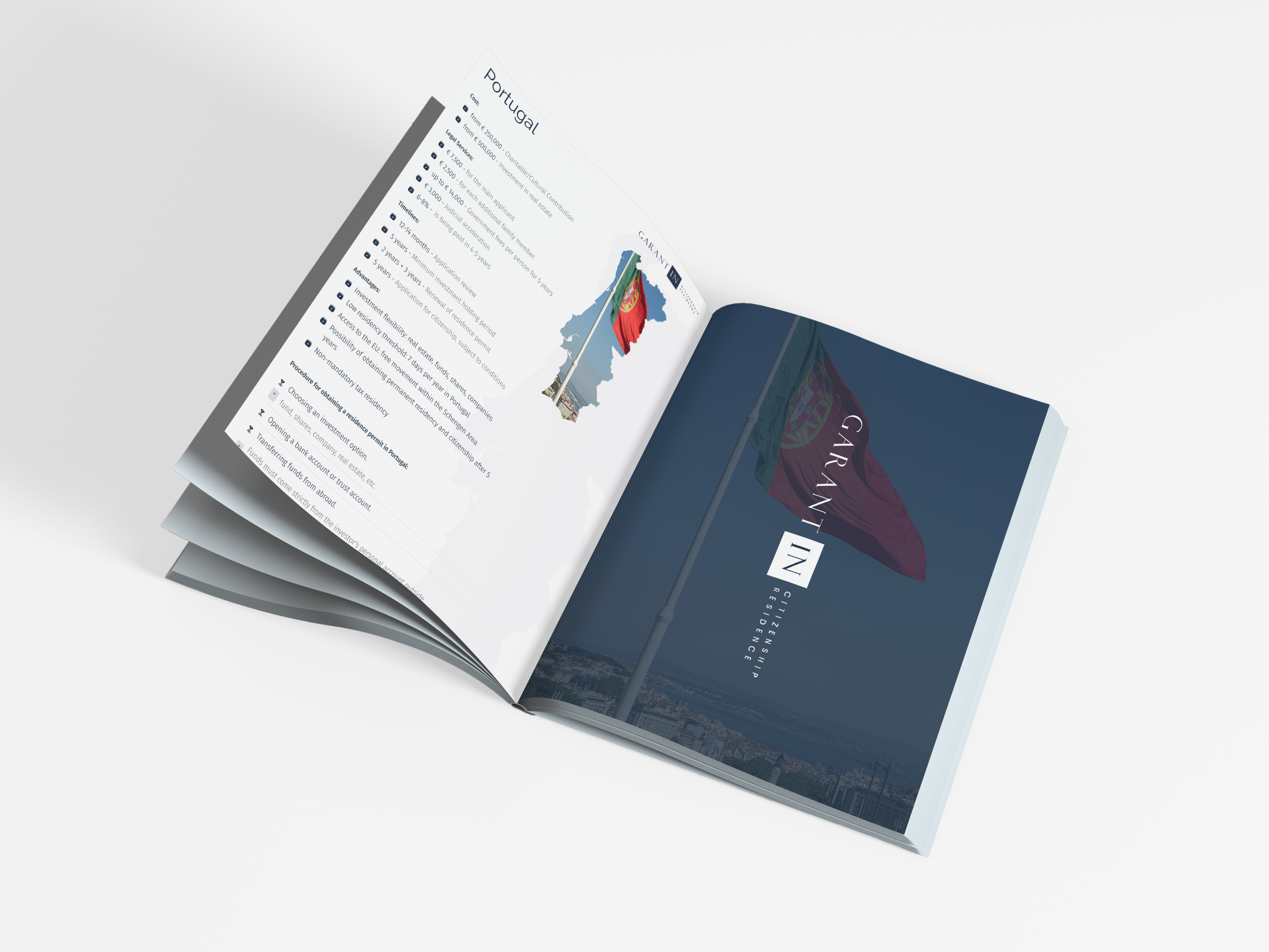 $Guide to obtaining a Portugal residence permit on table